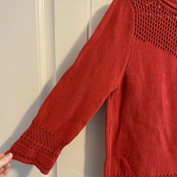 Field Flower Women’s Orange Sweater - Picture 4 of 7